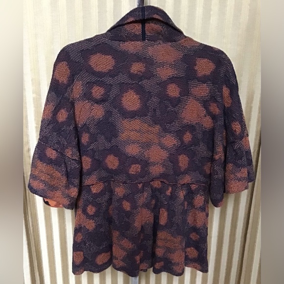 Axcess Reverse Knit Patterned Cardigan - Picture 2 of 3